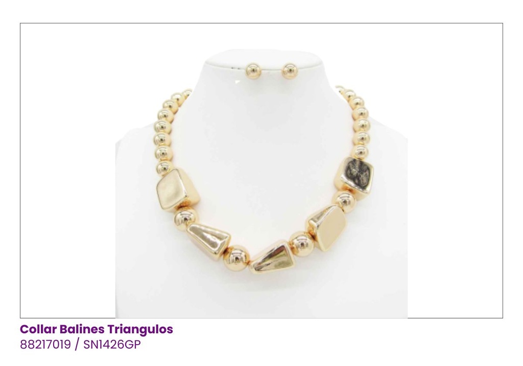 COLLARES BALINES TRIANGULOS