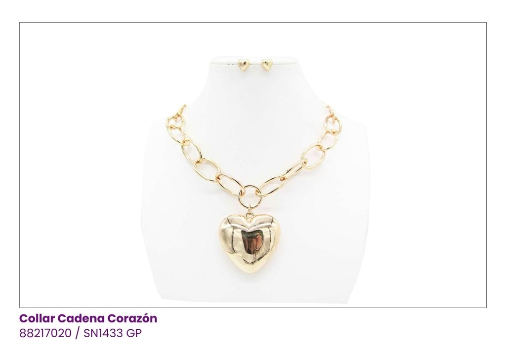 COLLARES CADENA CORAZON