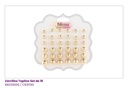 ZARCILLOS TOPITOS SET DE 18 PARES