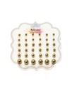 ZARCILLOS TOPITOS SET DE 18 PARES