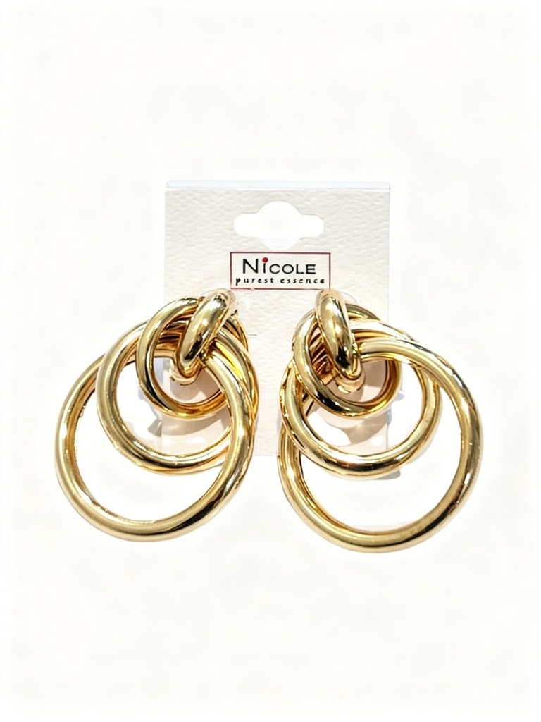 ZARCILLOS LARGOS AROS (5.20 CM)