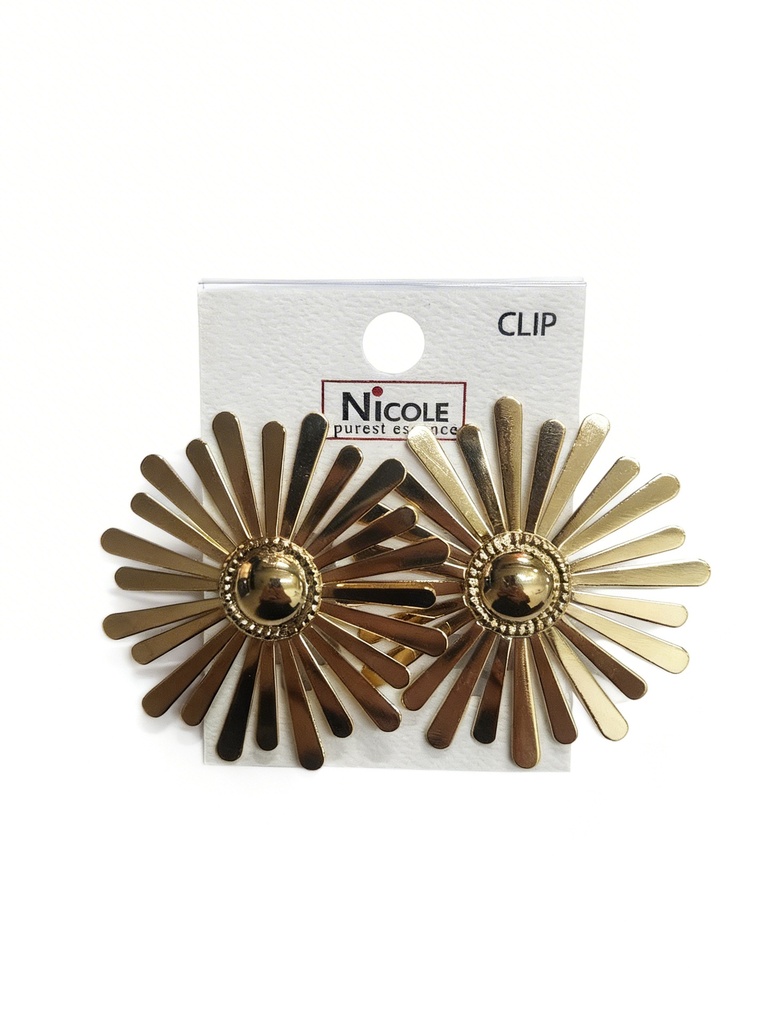 ZARCILLOS A PRESION CLIP FLOR (5.50 CM)