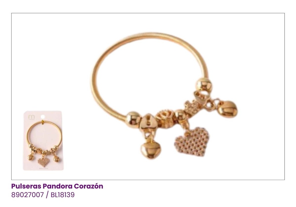 PULSERAS PANDORA CORAZON