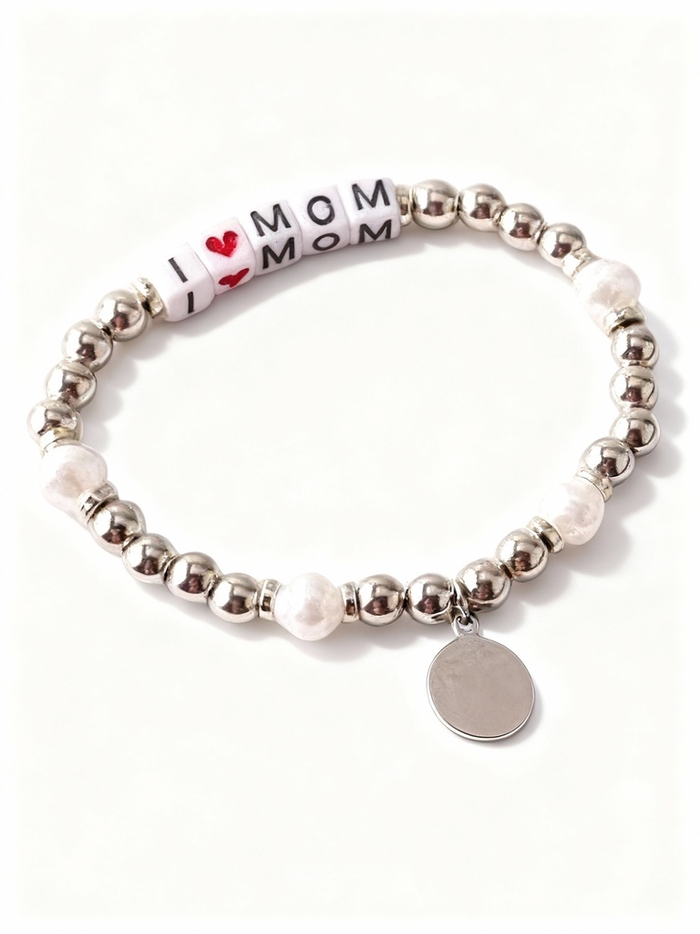 PULSERAS PEPITAS I LOVE MADRE