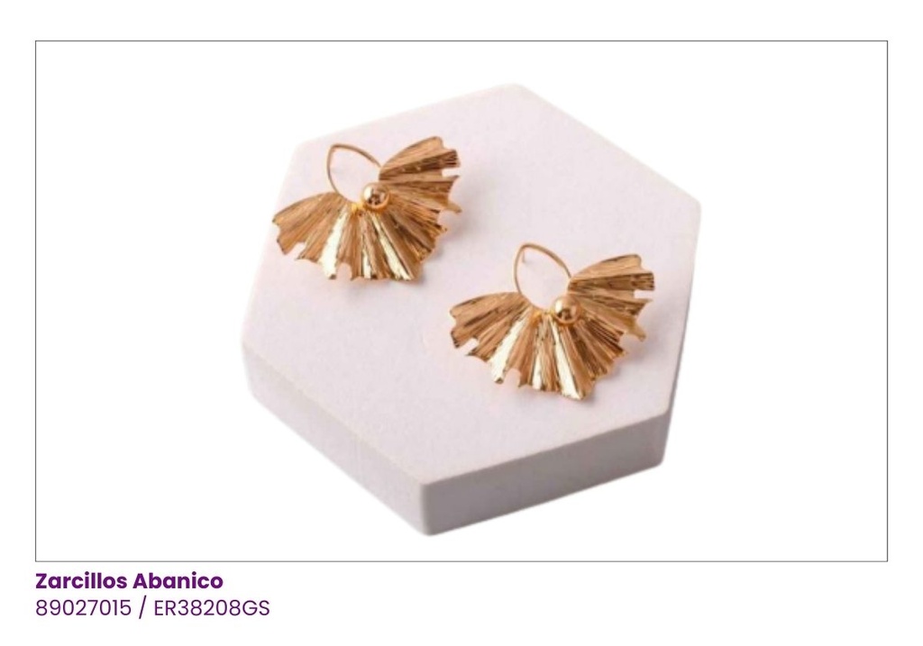 ZARCILLOS ABANICO CHUNKY GRANDES