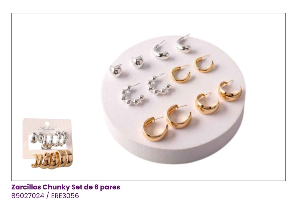 ARGOLLAS SET PEQUEÑAS DE 6