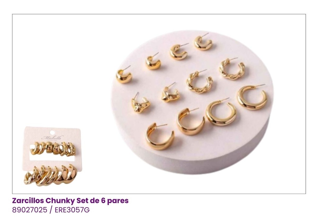 ARGOLLAS SET PEQUEÑAS DE 6