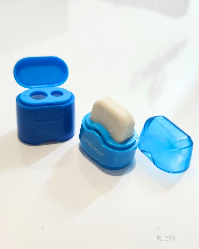 SACAPUNTAS DOBLE CON BORRADOR 