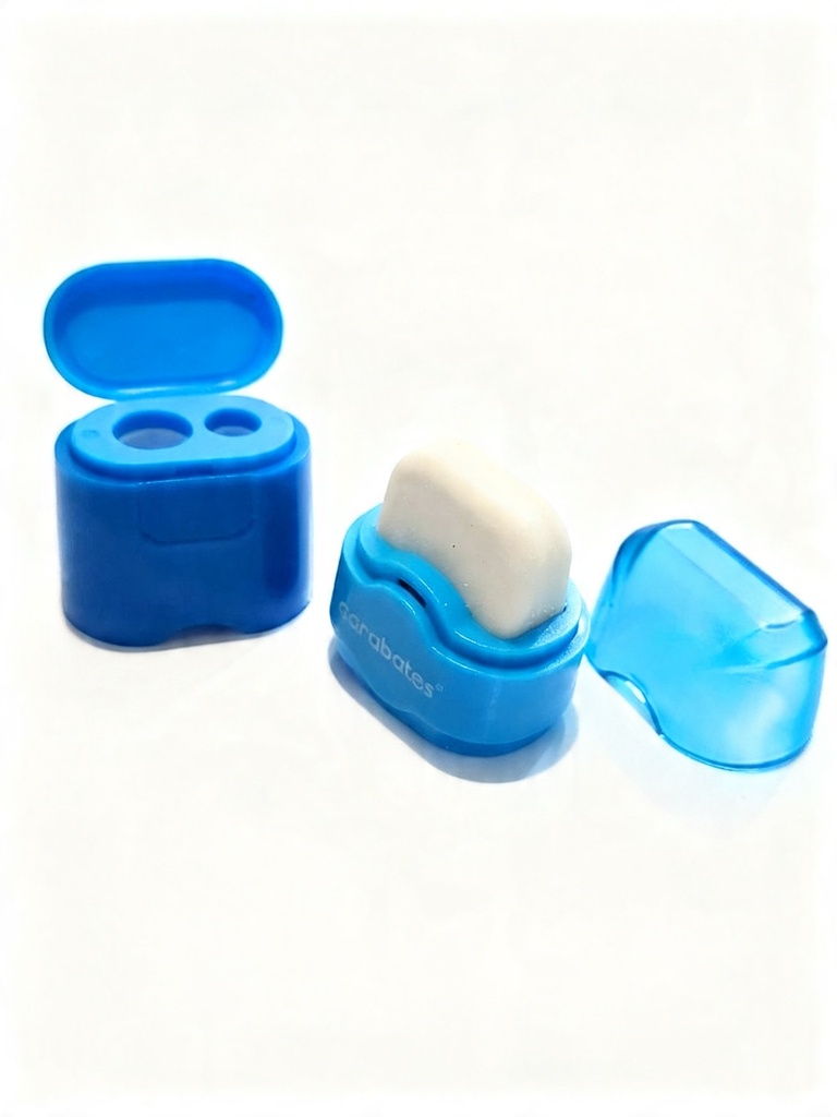 SACAPUNTAS DOBLE CON BORRADOR 