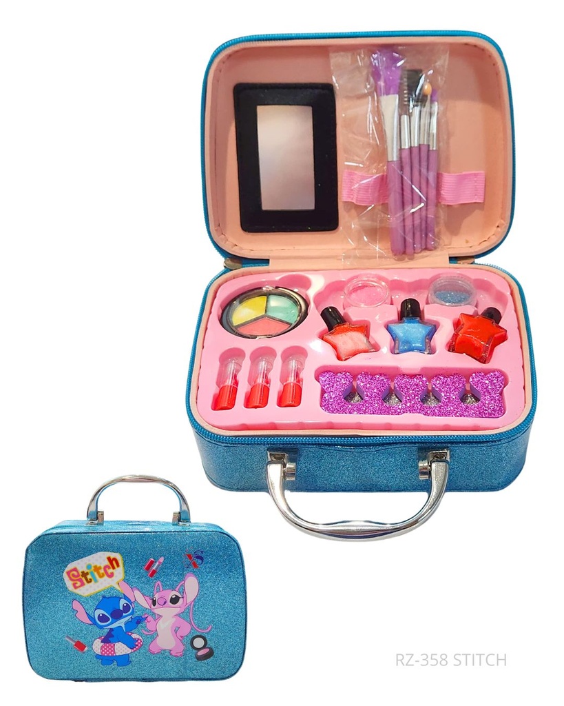 MAQUILLAJE STITCH MALETA SET PARA NIÑAS 
