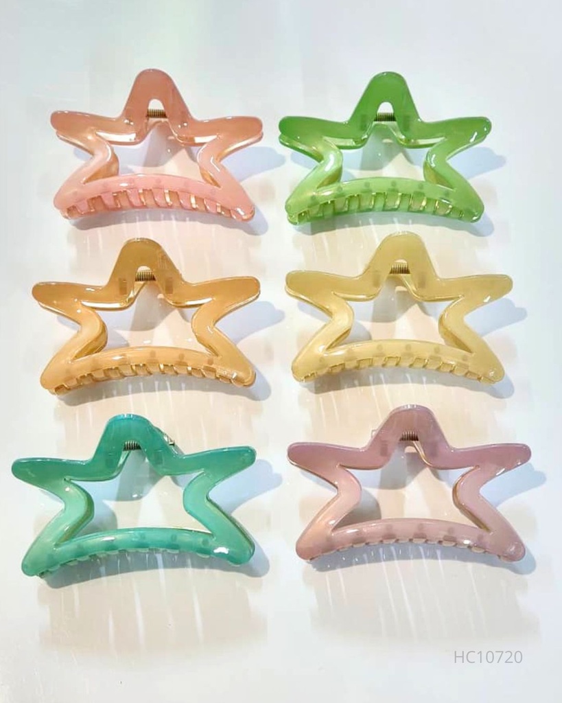 GANCHETAS ACRILICAS ESTRELLAS PASTEL