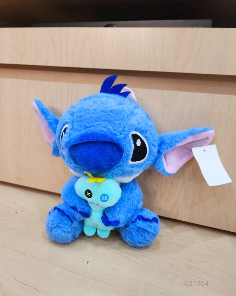 PELUCHES STITCH Y ANGELA CON MUÑECO PEQUEÑO (20 CM)