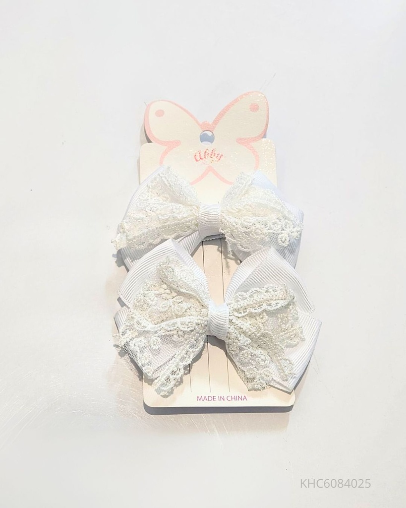 GANCHOS LAZO SET DE 2 BLANCO