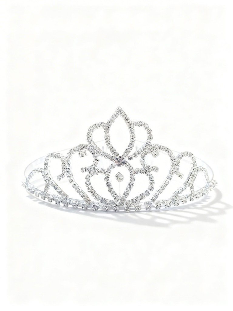 TIARAS CORONAS PLATEADA (HHL-6703S)