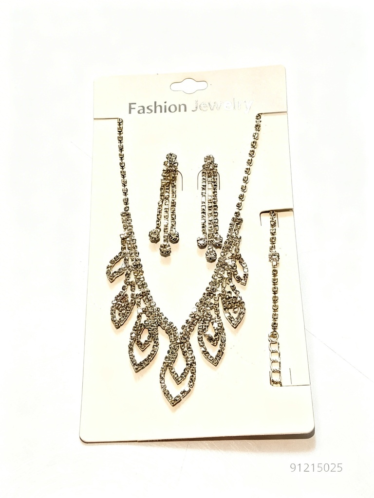 COLLARES FINO STRASS (NKL-6447S)
