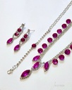 COLLARES FINO STRASS COLORES (NKL-6442S)