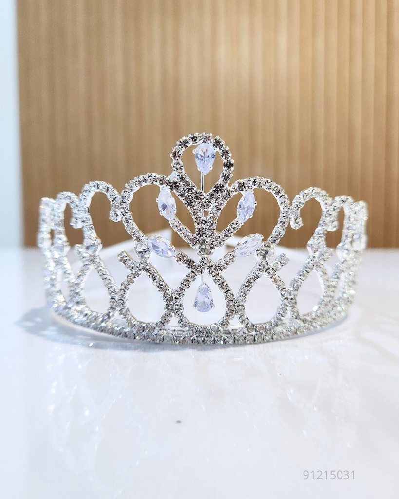 TIARAS CORONAS PLATEADA (HHL-6694S)