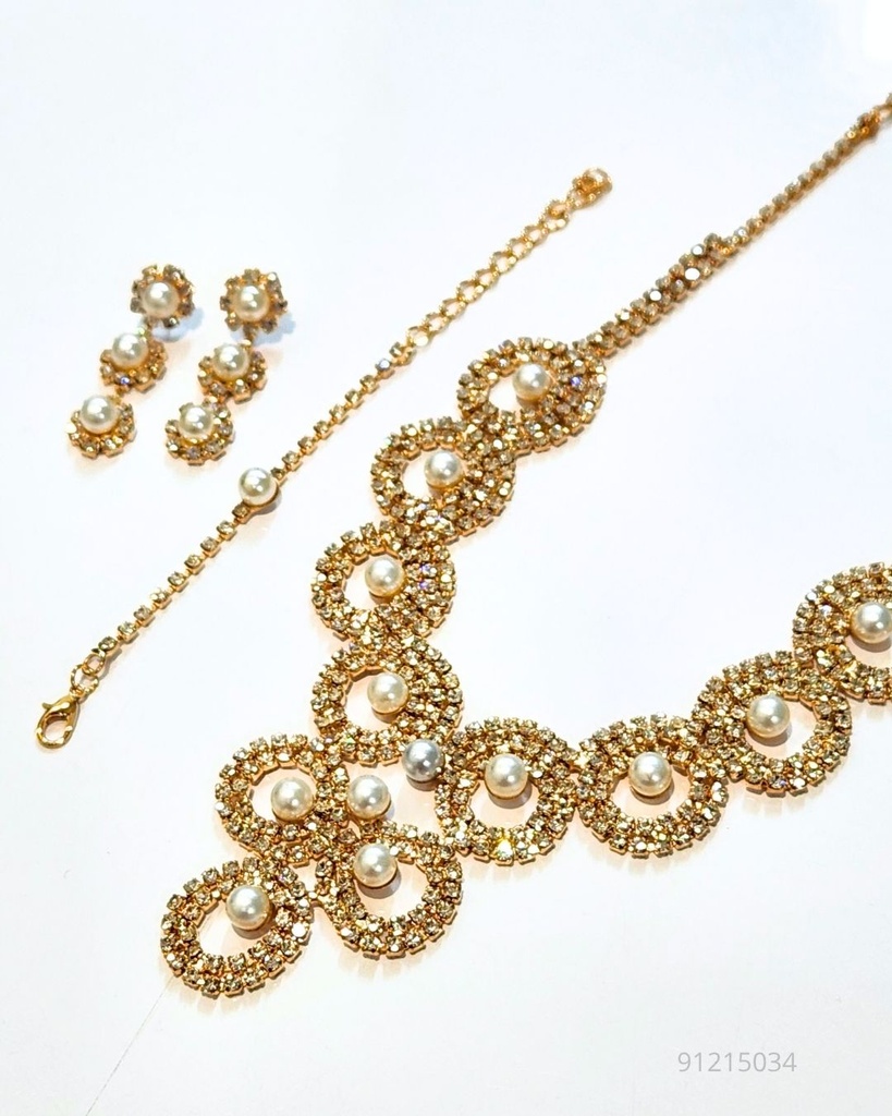 COLLARES FINO DORADO (NKL-5902G)
