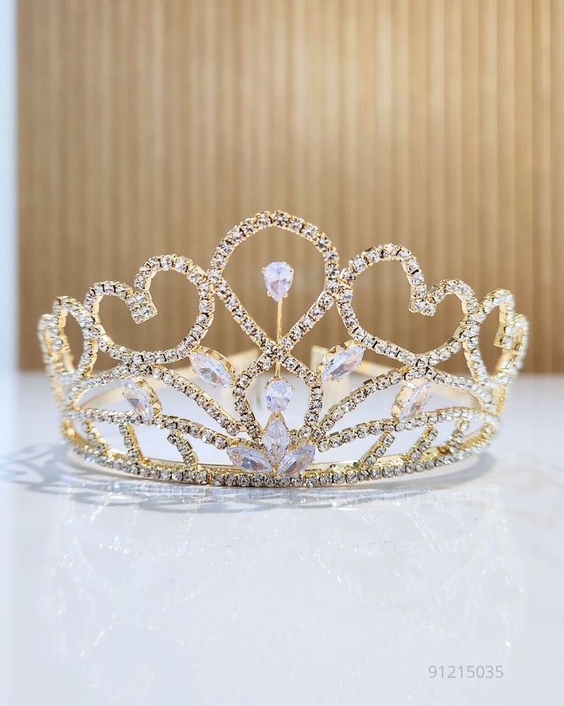 TIARAS CORONAS DORADA (HHL-6693G)