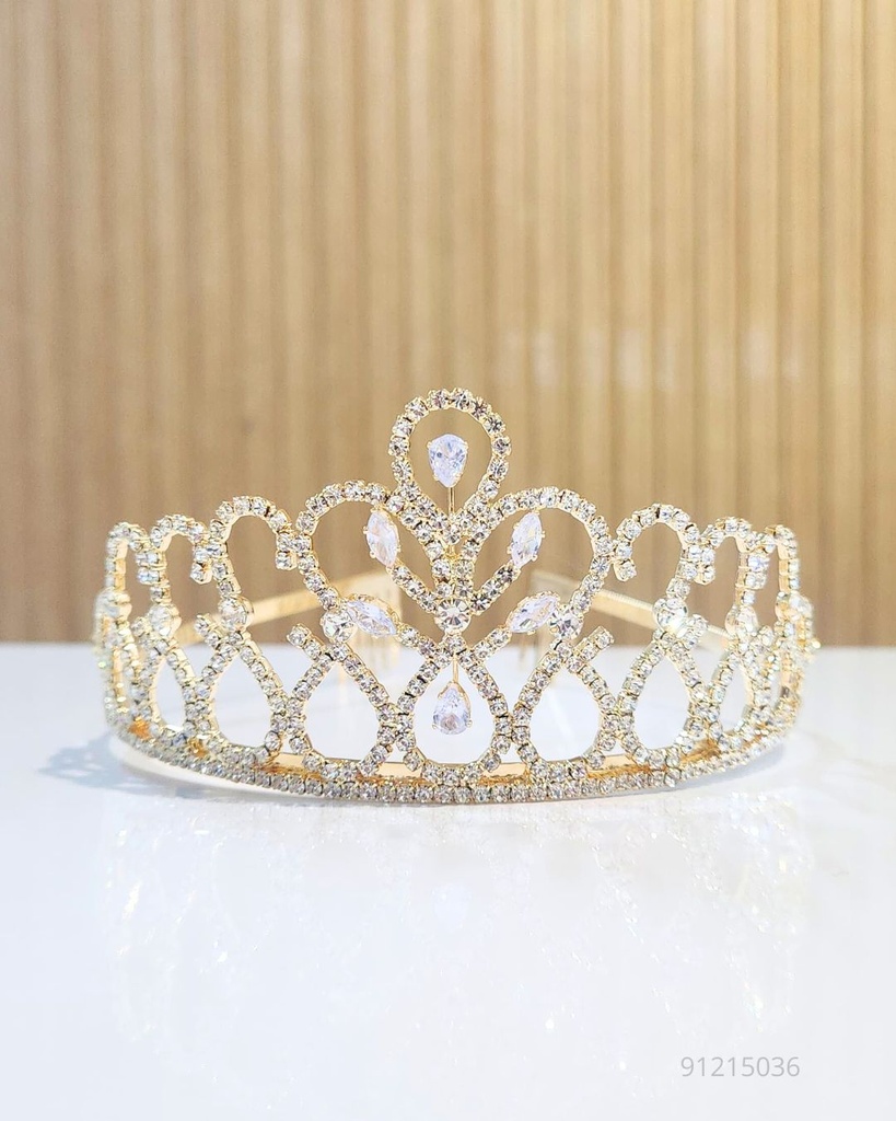 TIARAS CORONAS DORADAS (HHL-6694G)
