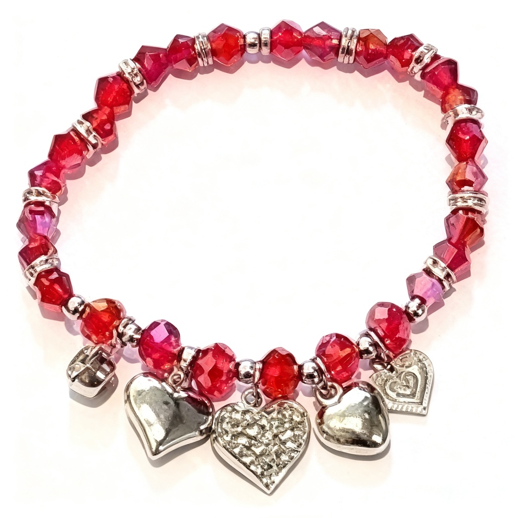 PULSERAS PEPITAS CORAZON