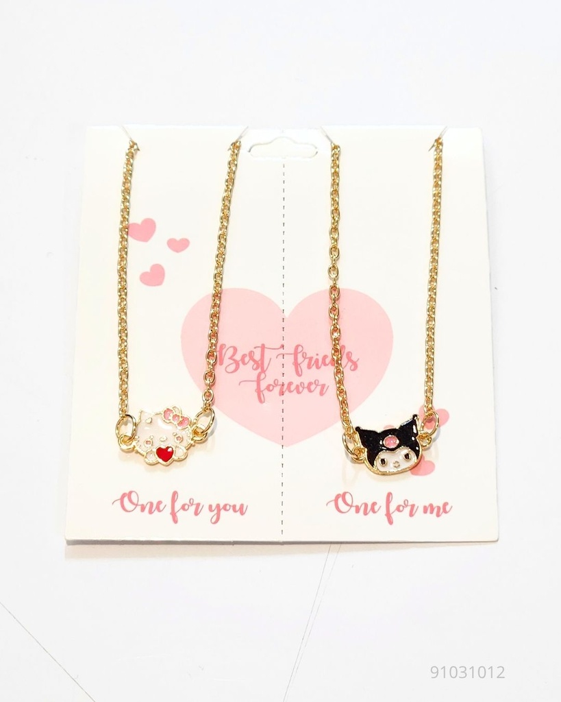 COLLARES BEST FRIENDS SANRIO SET DE 2