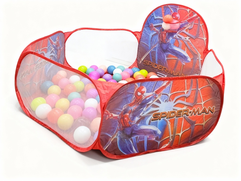 CARPAS PISCINA PELOTAS SPIDERMAN (120X38 CM)
