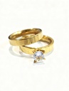 ANILLOS PIEDRA PAREJA (ACERO INOXIDABLE)