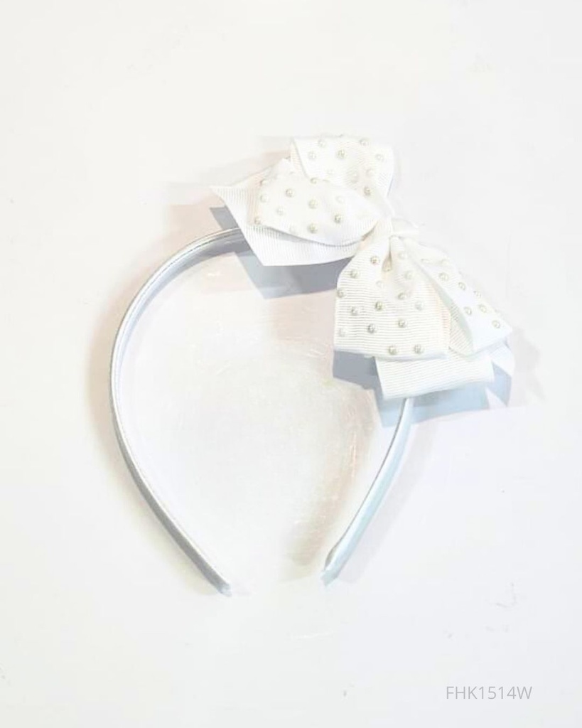 CINTILLOS BLANCOS LAZOS PERLAS 