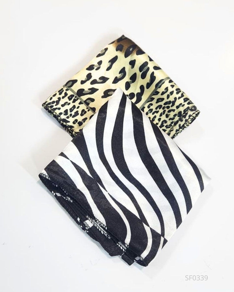 PAÑOLETAS DE SEDA ANIMAL PRINT