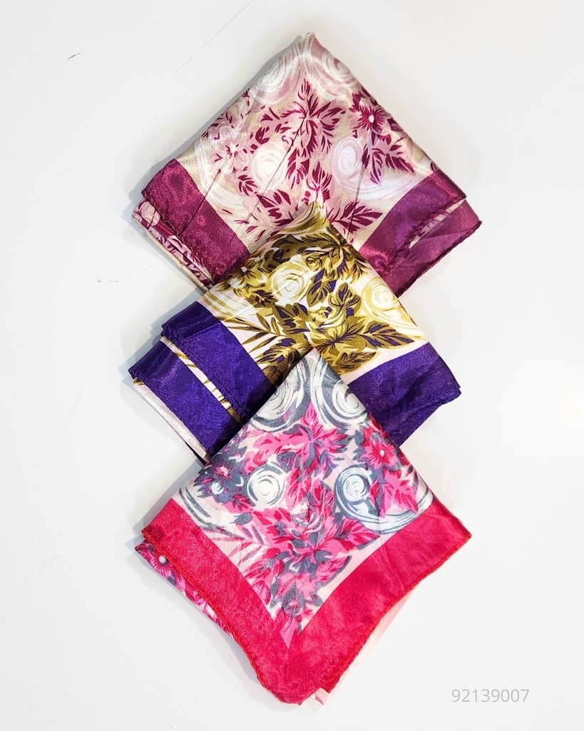 PAÑOLETAS DE SEDA FLORES