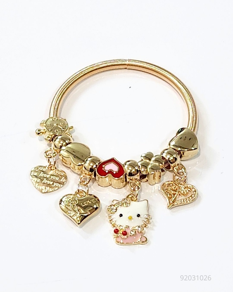 PULSERAS PANDORAS PARA NIÑAS HELLO KITTY