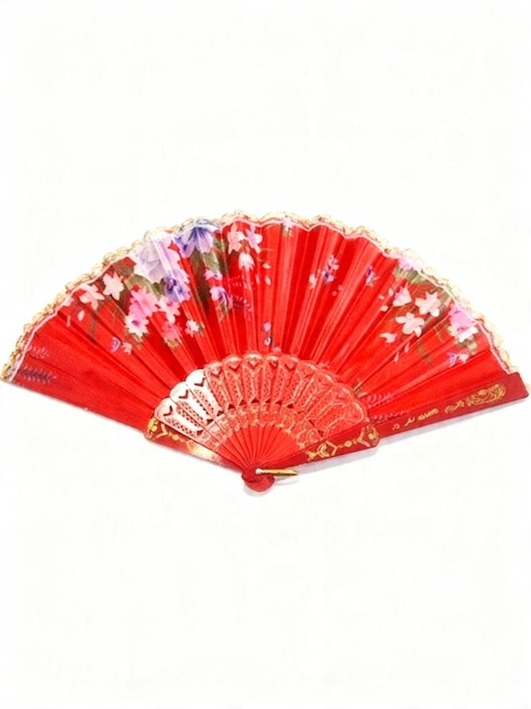 ABANICOS ENCAJE FLORES