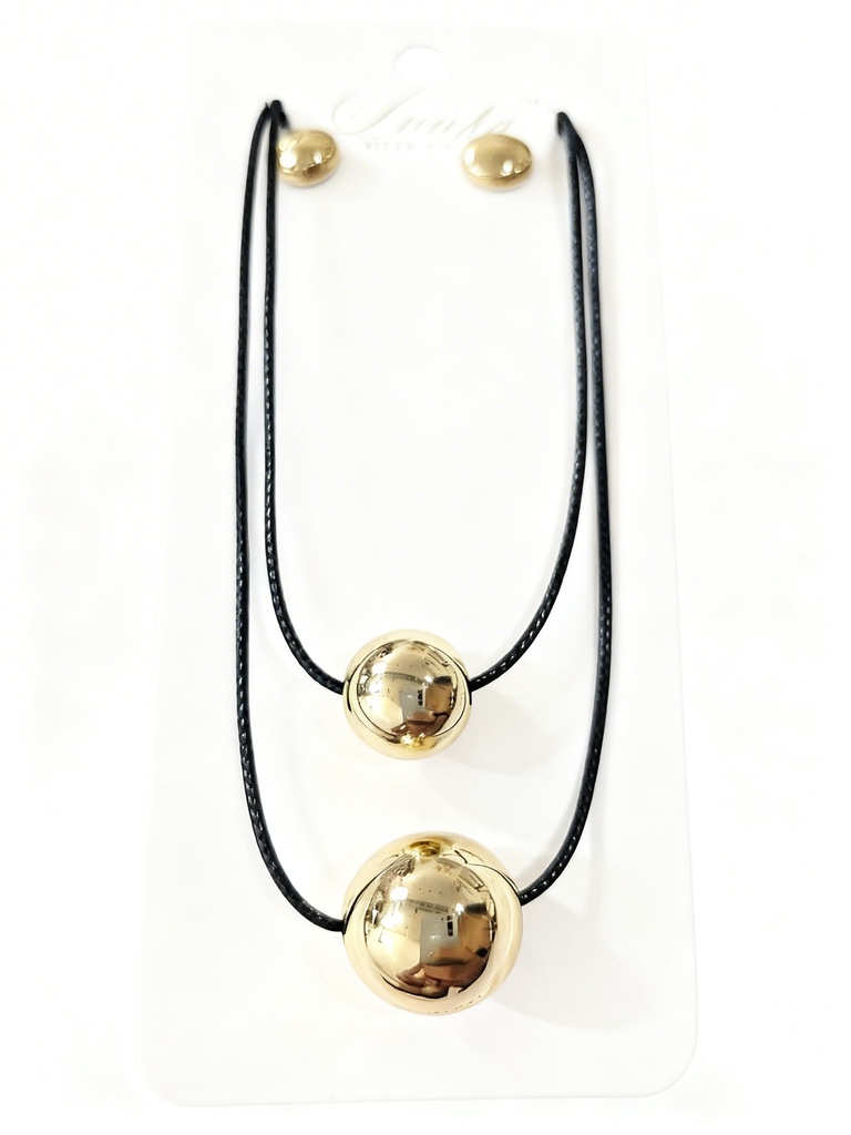 COLLAR CUERINA PERLA G/S X2