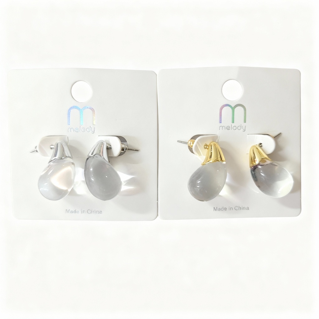 ZARCILLOS GOTA TRANSPARENTE