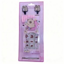 KIT DE UÑAS COLAS GANCHOS CAPYBARA PARA NIÑA 