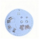 TOPITOS Y EAR CUFF MARIPOSA X5