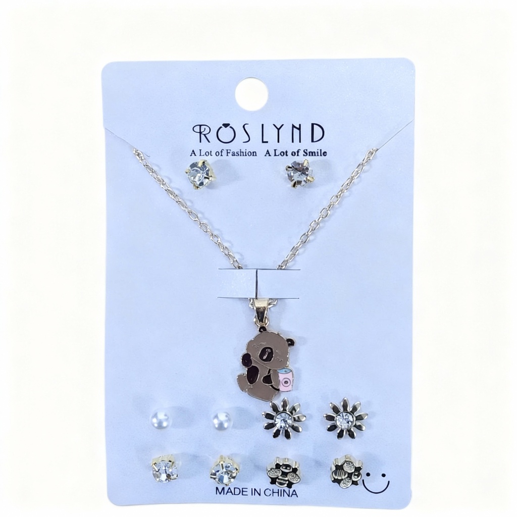 SET COLLAR Y TOPITOS NIÑA CAPYBARA