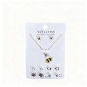 SET COLLAR Y TOPITOS NIÑA ABEJA