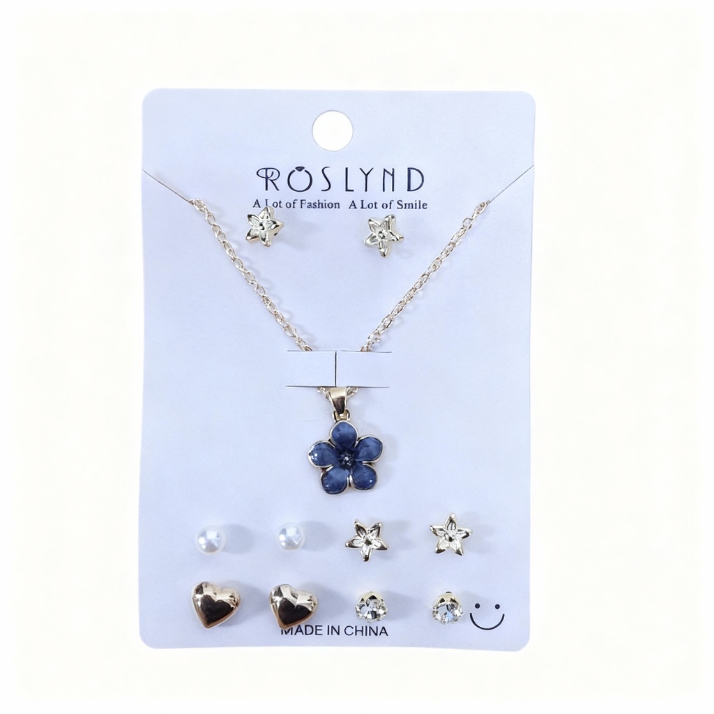 SET COLLAR Y TOPITOS NIÑA FLOR