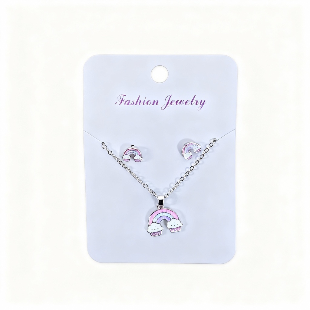 COLLAR NIÑA ARCOIRIS