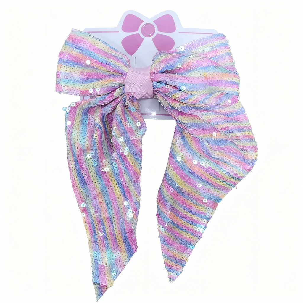 MAXI LAZO LENTEJUELAS COLORES PASTELES