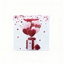 BOLSA DE REGALO PQ CORAZONES ESCACHADA