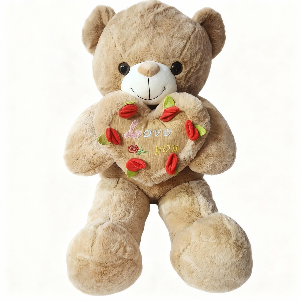 PELUCHE OSO CORAZON FLOR