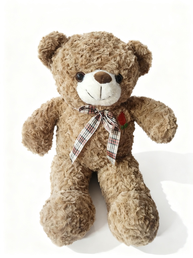 PELUCHES OSO MARRON ROSA 50cm