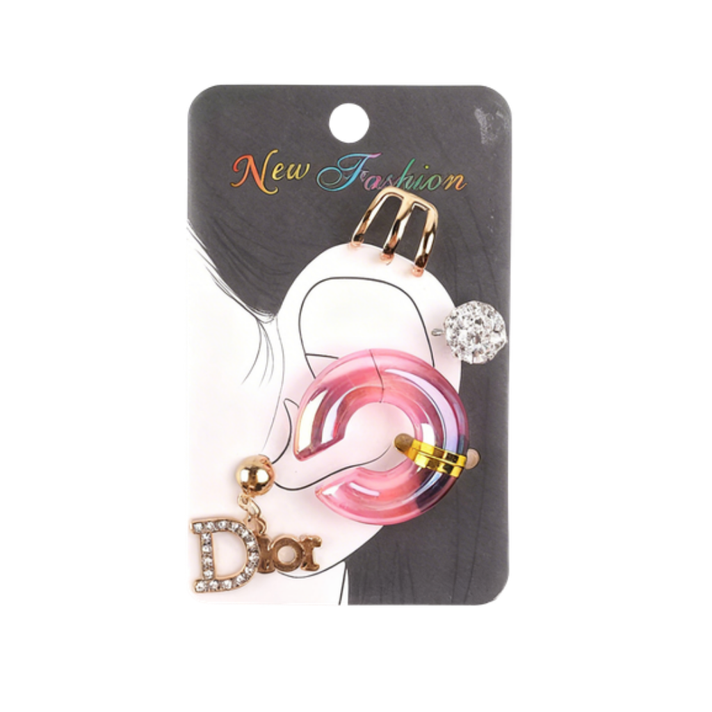 EAR CUF COLORES TRANSPARENTE X5