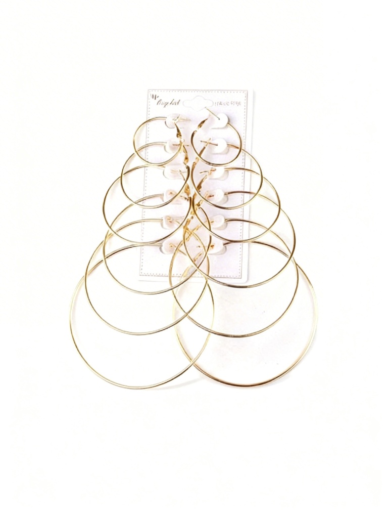 ZARCILLO ARGOLLA DORADA LISA X6