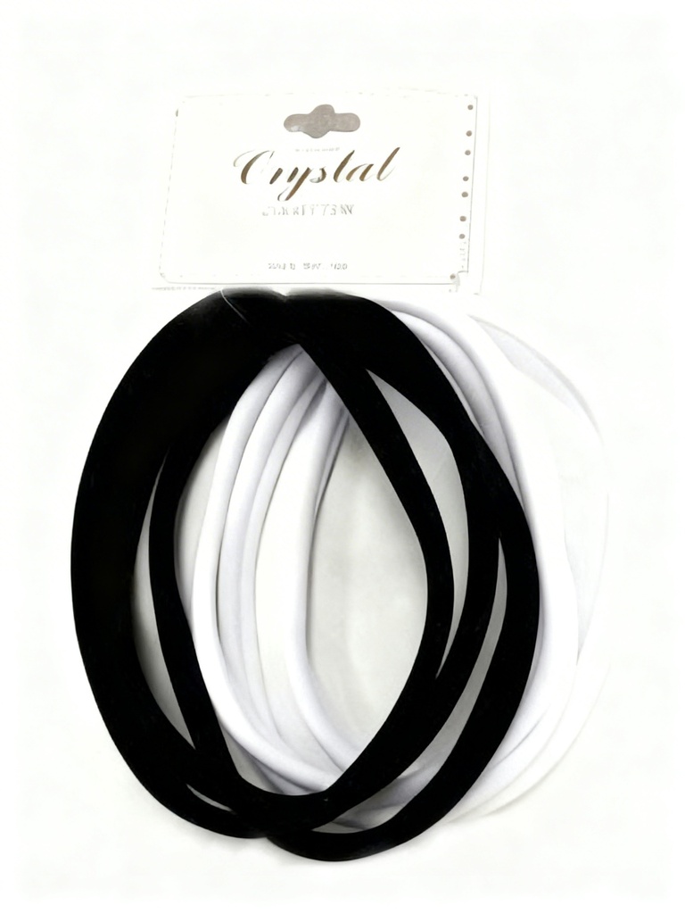 BANDANA LIGA  BLANCA Y NEGRA X6