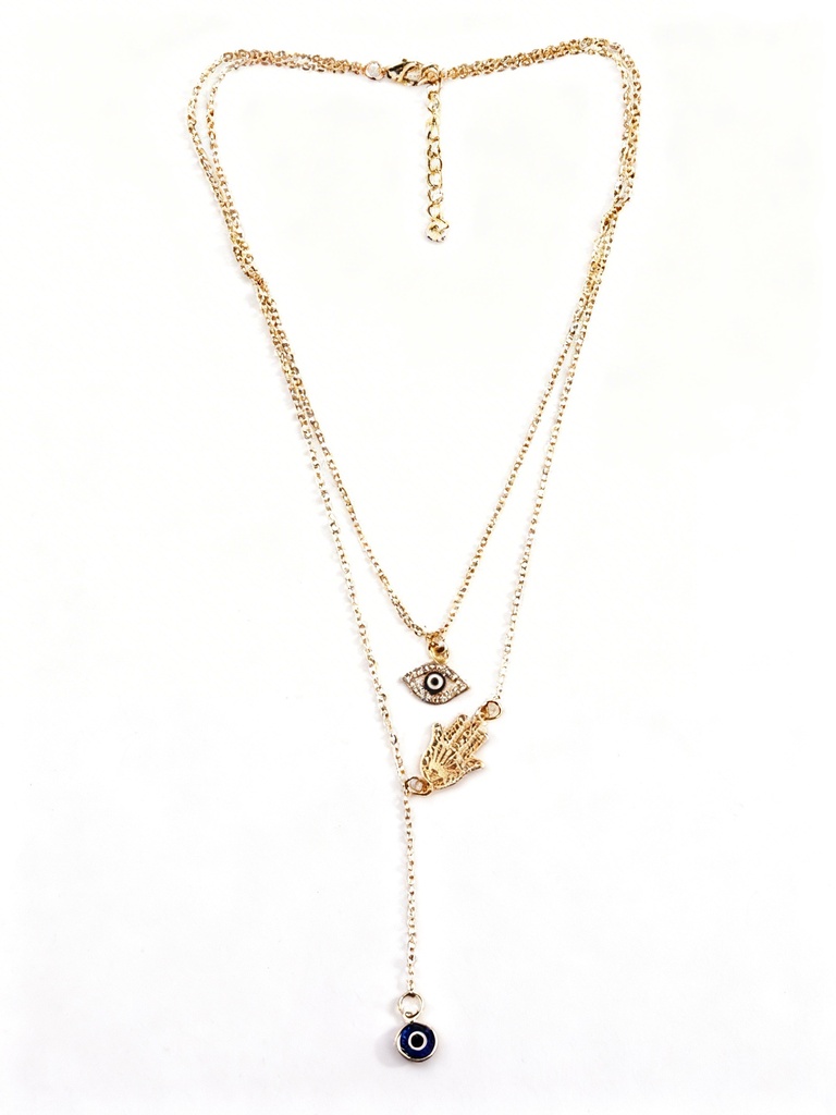 COLLAR MANO OJO TURCO X2