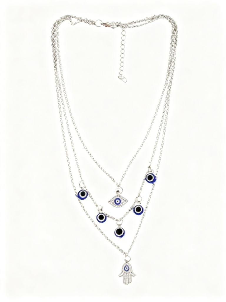 COLLAR OJO TURCO MANO X3